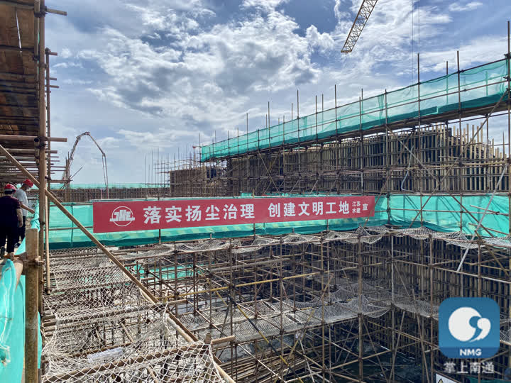 南通海港引河南閘站 主城區防汛排澇的“重器”進入設備安裝新階段